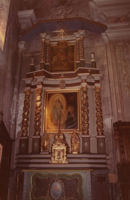 retable secondaire, tableau : Christ du Sacré Coeur