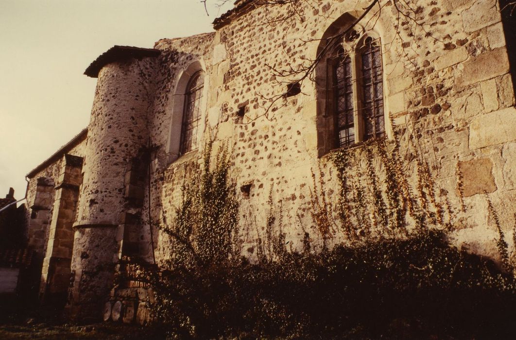 Eglise paroissiale Saint-Cyr : Façade latérale sud, vue partielle