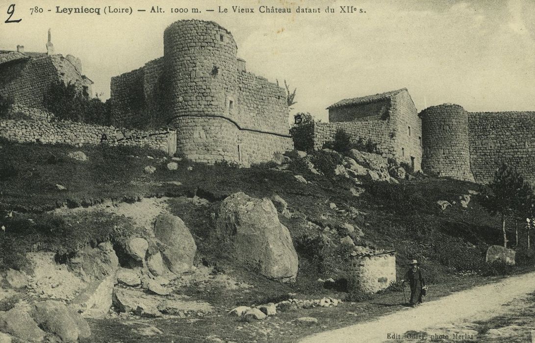 Château de Leignecq (ancien) : Vue partielle des ruines