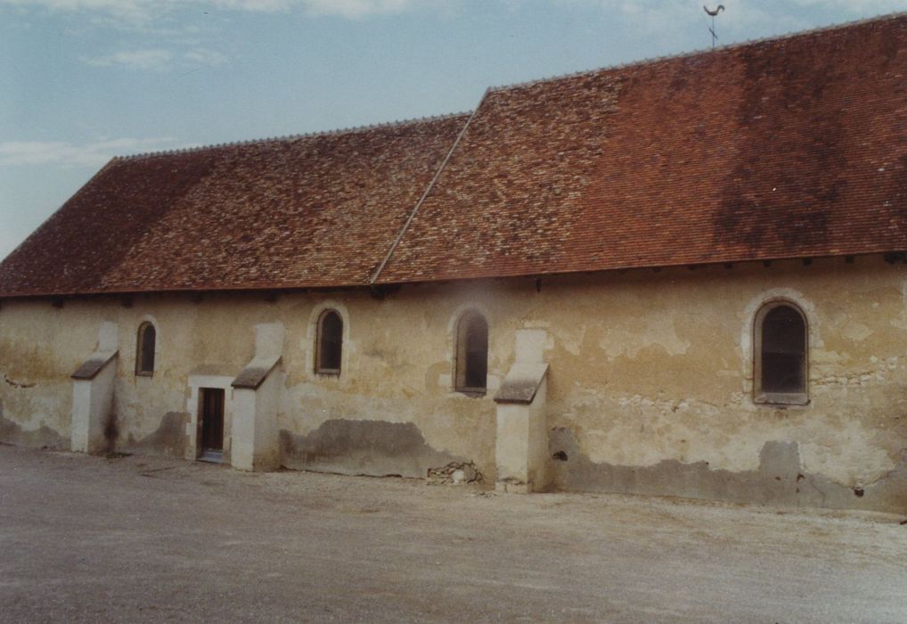 Eglise Sainte-Geneviève : Façade latérale sud, vue générale