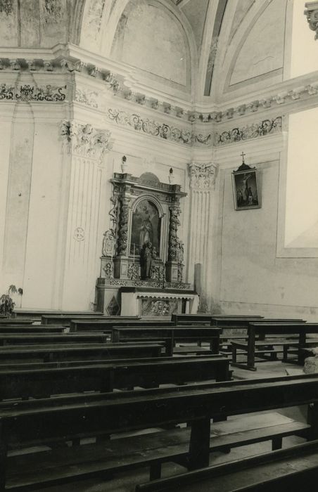 retable secondaire, tableau : Saint François de Sales en prière