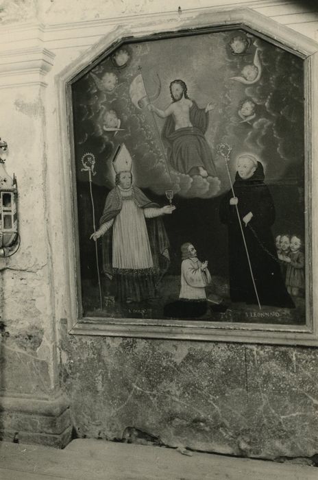 tableau : Christ en gloire avec saint Donat et saint Léonard