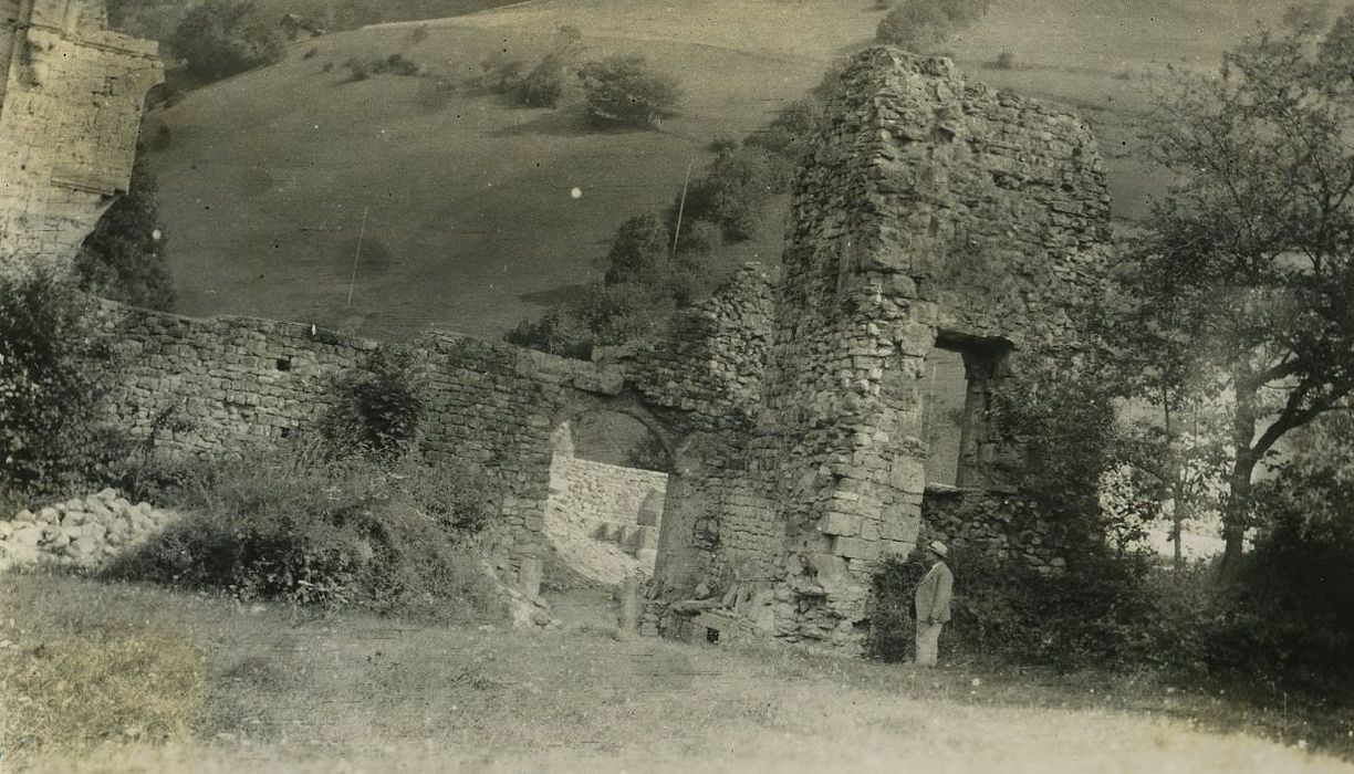 Abbaye : Vue partielle des ruines