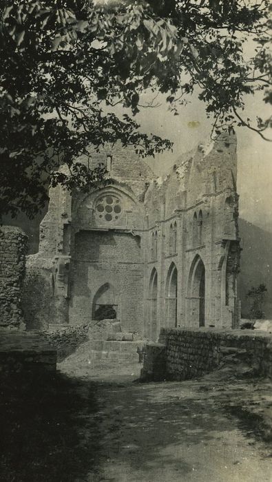 Abbaye : Vue partielle des ruines