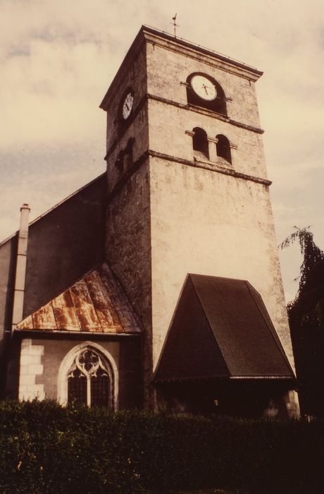 Eglise de l'Assomption-de-Marie : Clocher, élévation ouest, vue générale