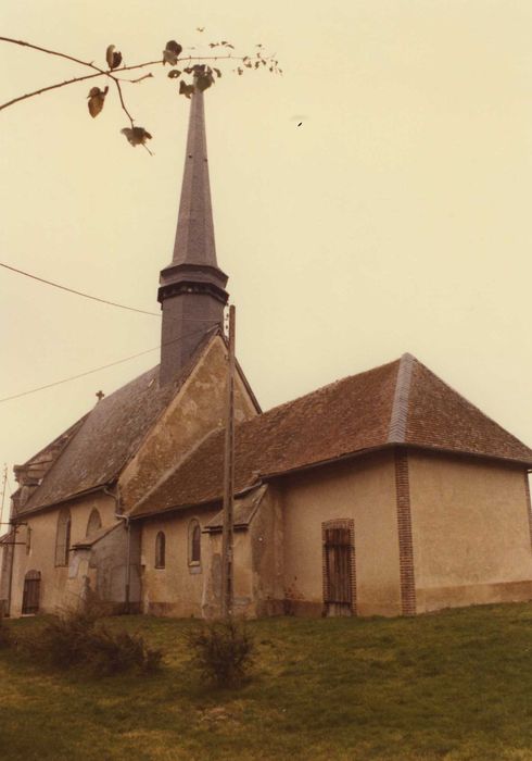 Eglise Saint-Fiacre de Ronchères : ensemble sud-est, vue générale