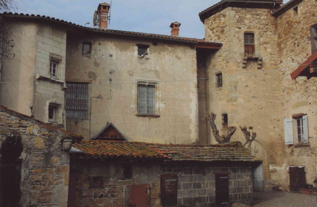 Ancien château : aile ouest, façade est, vue générale