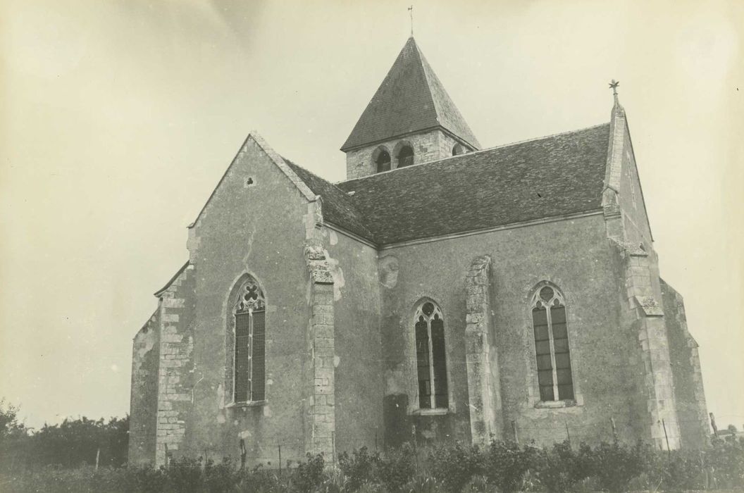 Eglise de Prehy : façade latérale nord, vue générale