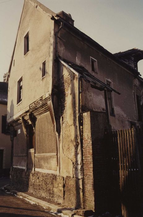 Maison à pans de bois : pignon est, vue générale