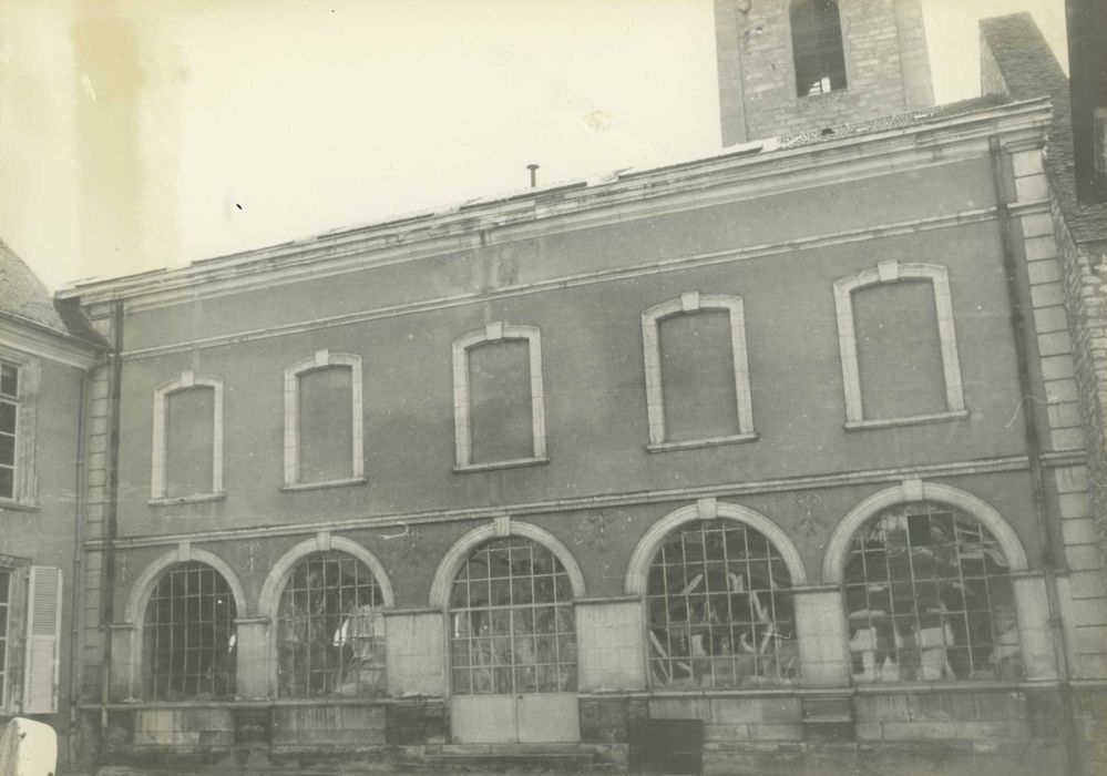 Hôtel de ville (ancien) : façade sur jardin, aile en retour, vue générale