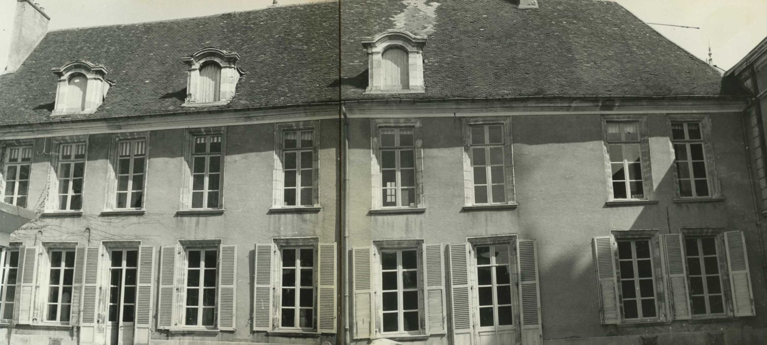 Hôtel de ville (ancien) : façade sur jardin, vue générale