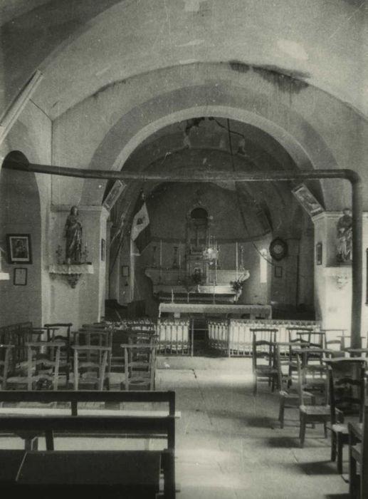 Eglise (ancienne) : nef, vue générale