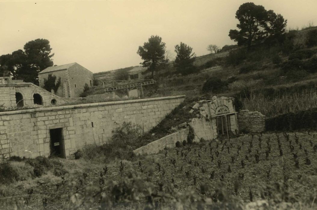 Château de la Garenne : jardin sud, vue partielle