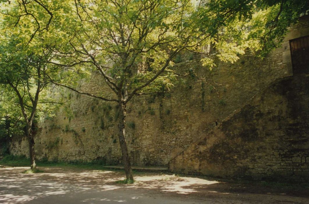 Ancienne enceinte de la ville : rempart nord, vue partielle