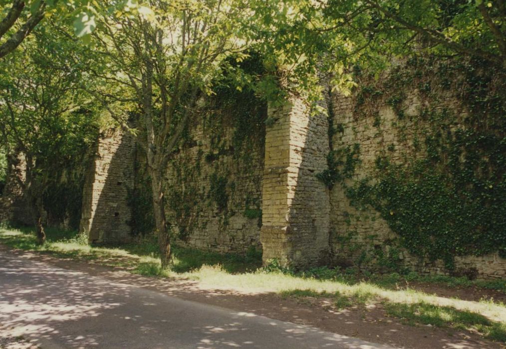 Ancienne enceinte de la ville : rempart nord, vue partielle