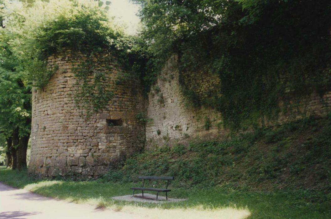 Ancienne enceinte de la ville : tour des Ursulines, vue générale