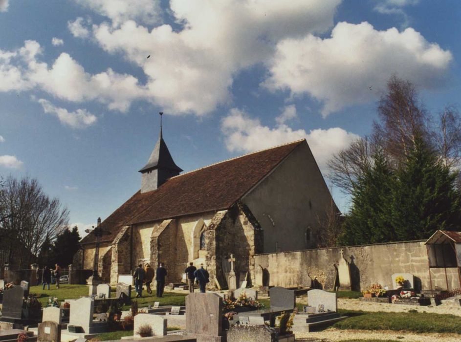 Ancienne église Saint-Loup à la Villotte : ensemble sud-est, vue générale