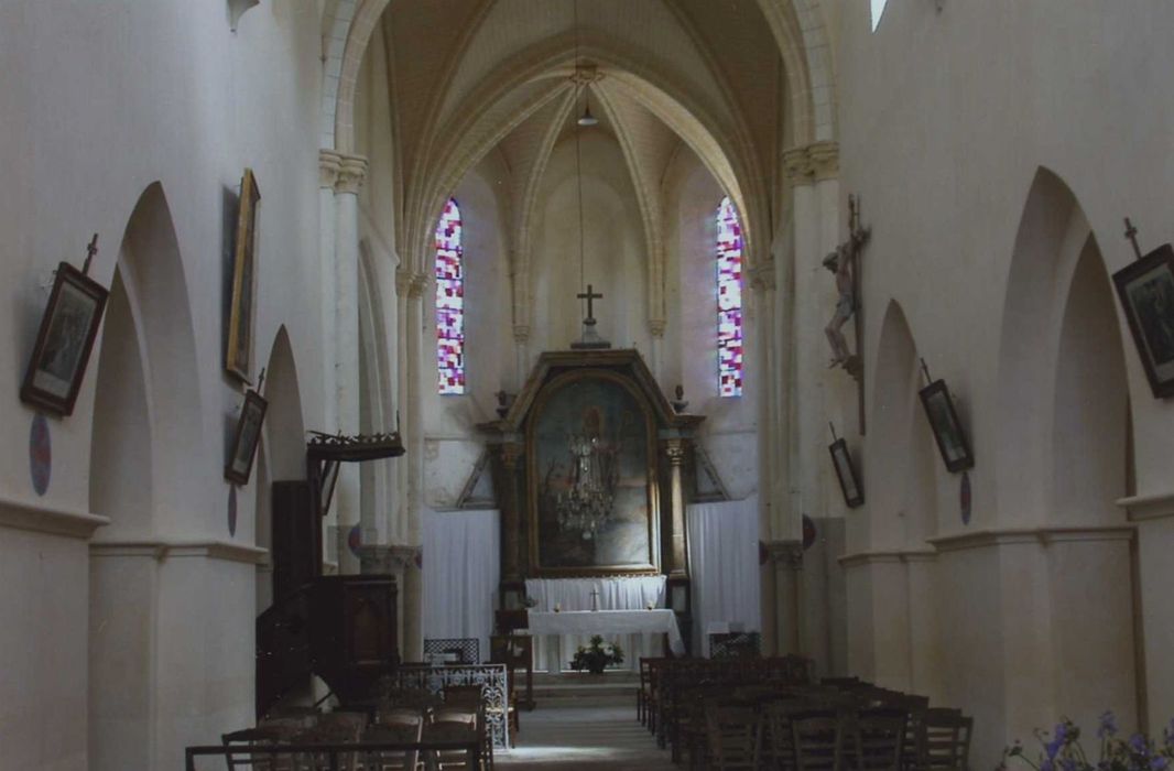 Eglise Saint-Sulpice : nef , vue générale