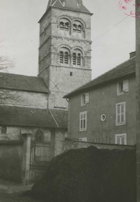 Eglise Notre-Dame : clocher, élévation nord, vue générale