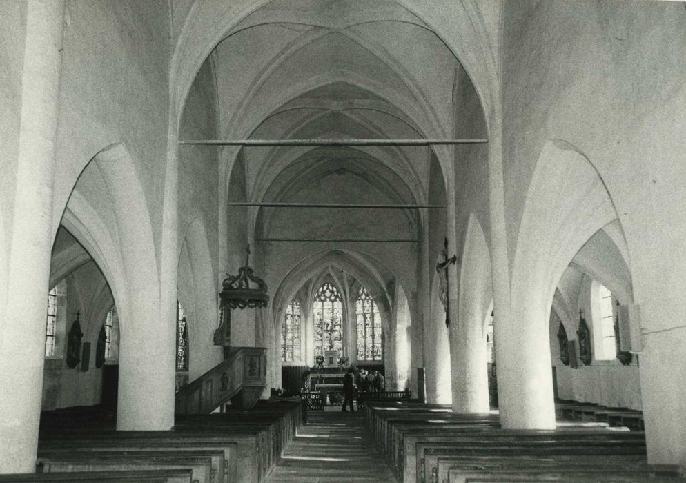 Eglise Sainte-Libaire : nef, vue générale