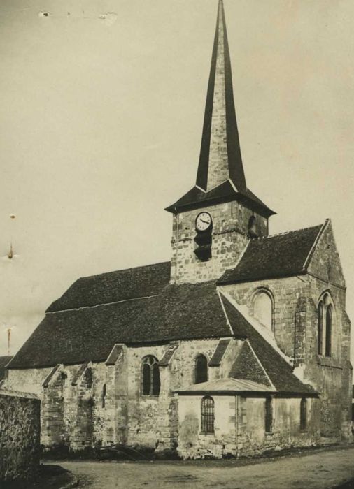 Eglise de la Nativité de la Vierge et Saint-Fiacre : ensemble sud-est, vue générale