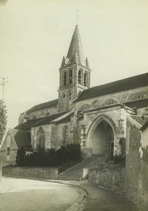 Eglise Notre-Dame : façade latérale nord, vue générale