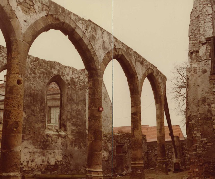 Eglise Saint-Léger : nef ruinée, vue partielle