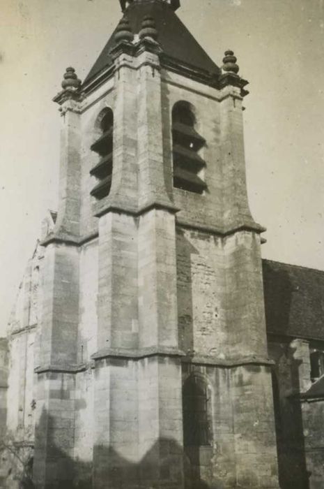 Eglise Saint-Denis : clocher, élévations sud et ouest, vue générale