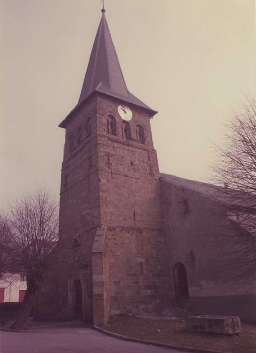 clocher, élévation sud et ouest, vue générale