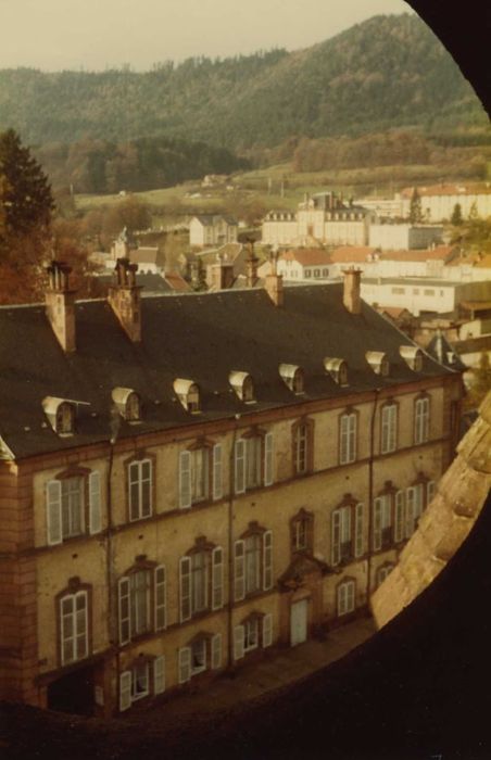 Palais abbatial : façade est, vue générale