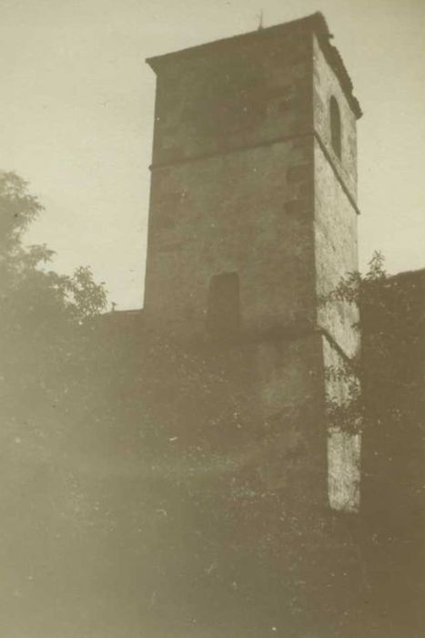 clocher de l’église, élévation nord, vue générale