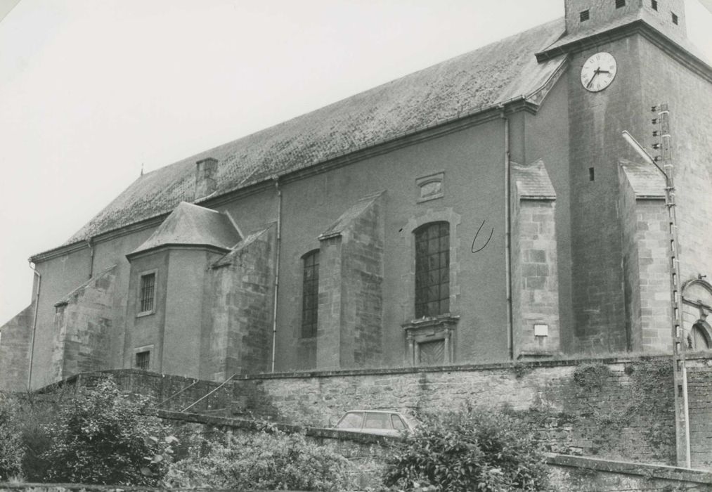 façade latérale nord, vue générale