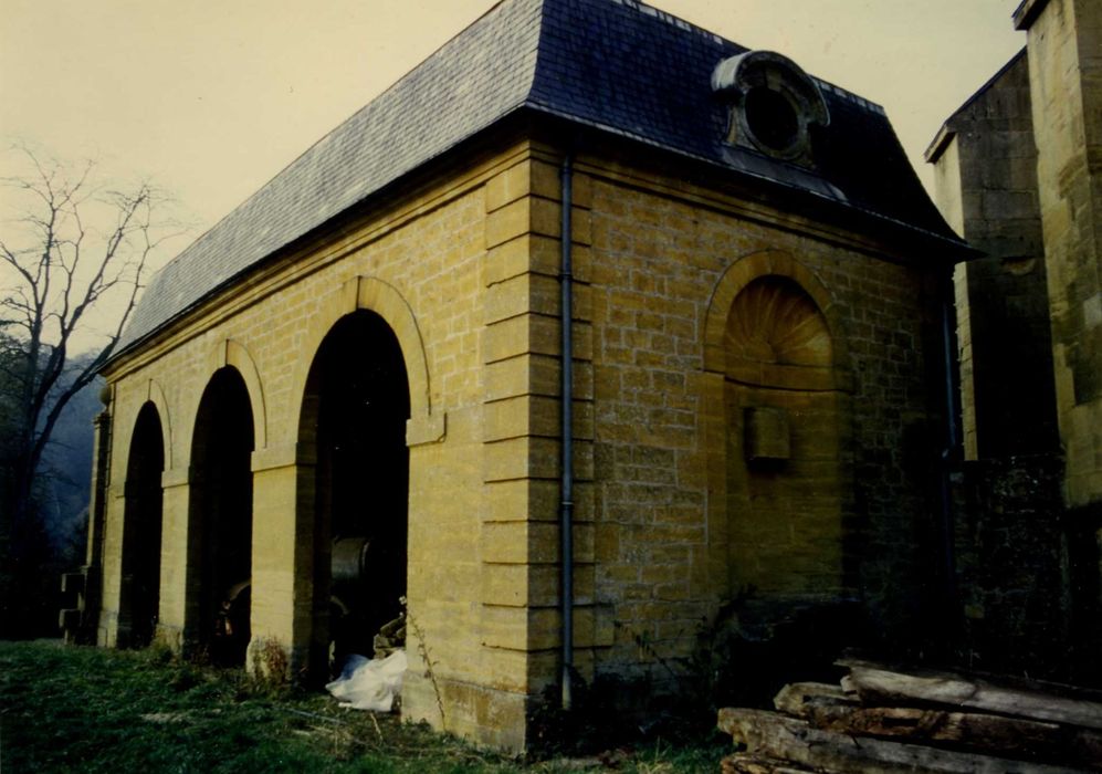 orangerie, façades est et sud, vue générale