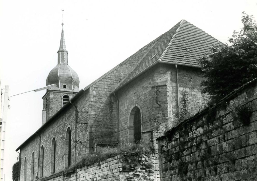 façade latérale ouest, vue générale