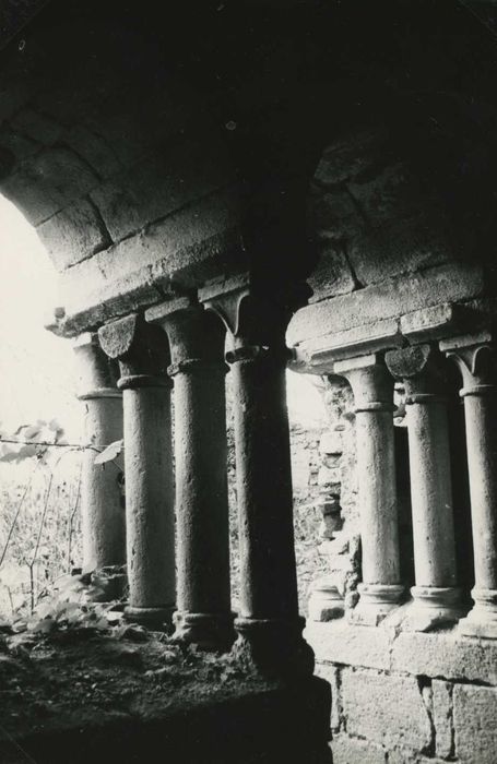 salle capitulaire, vue partielle des ruines