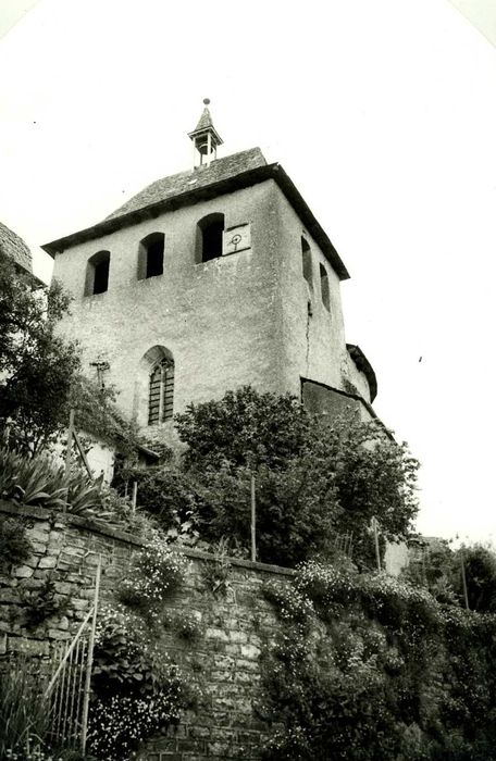 clocher, élévation ouest, vue partielle