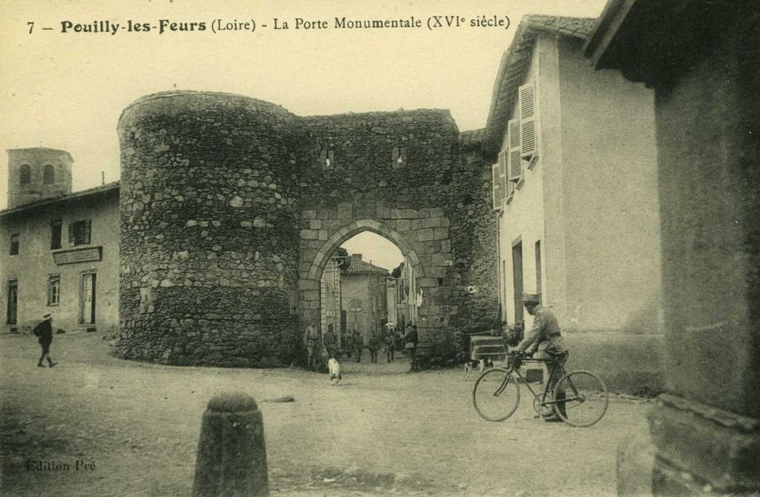 porte nord, élévation nord, vue générale