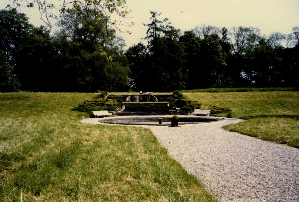 jardin sud-est, vue générale du grand emmarchement