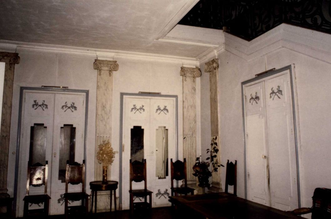 vestibule de l’escalier d’honneur, vue partielle