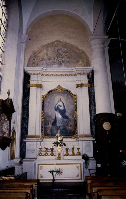 retable latéral, tableau : Immaculée Conception (l’)