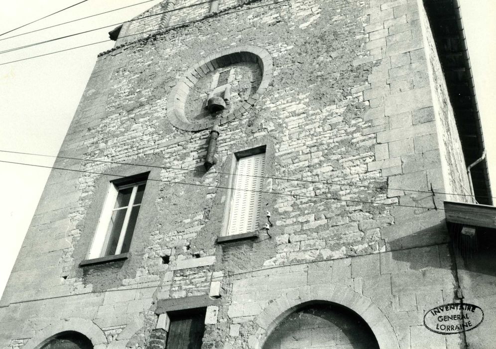 façade ouest, vue partielle