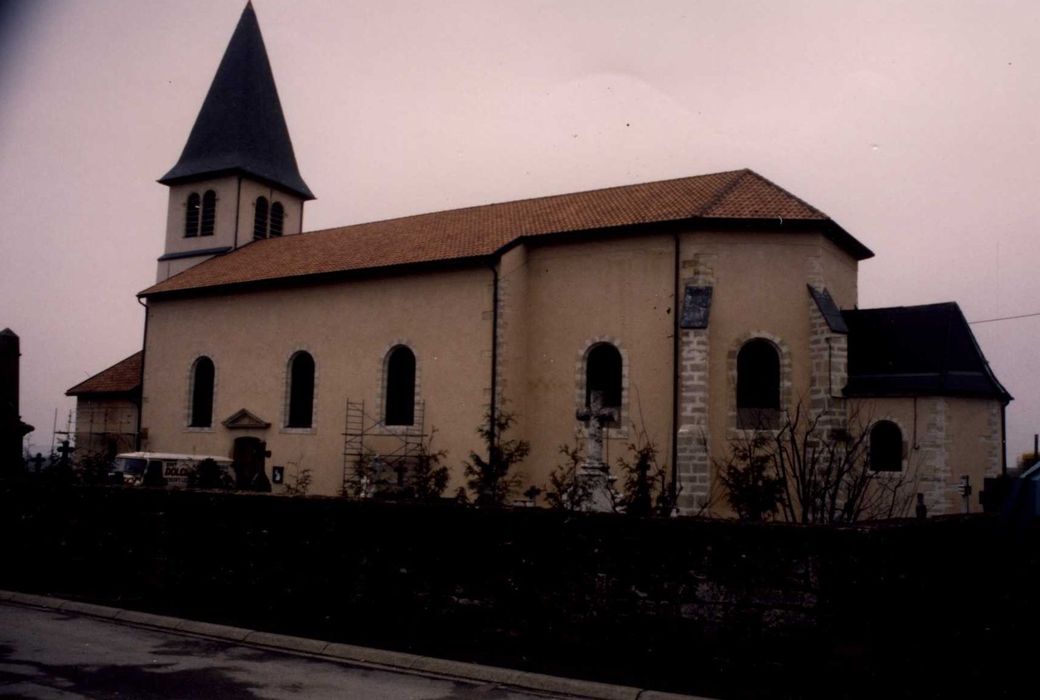 façade latérale sud-est, vue générale