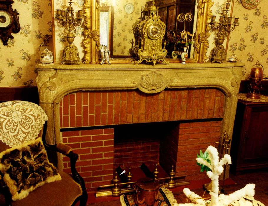 logis est, détail de la cheminée du salon sud-ouest