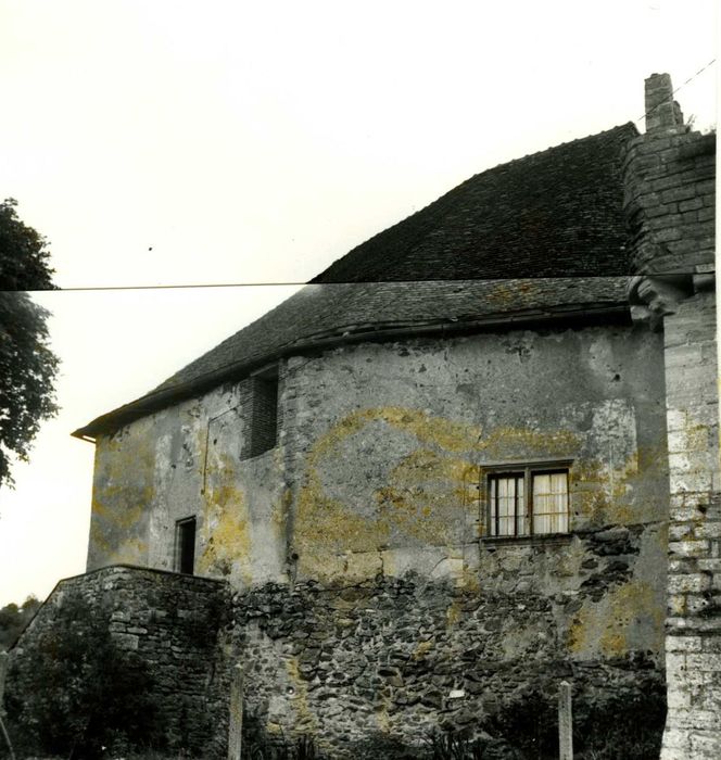 bâtiment nord, façade nord-ouest, vue partielle
