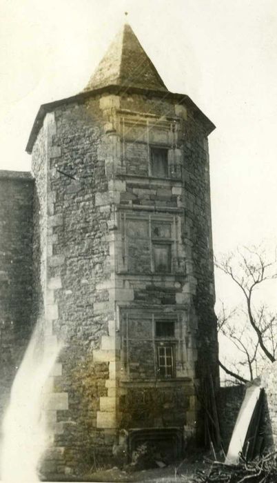 tourelle d’escalier, vue générale