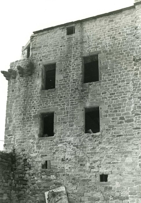 façade sud, vue partielle