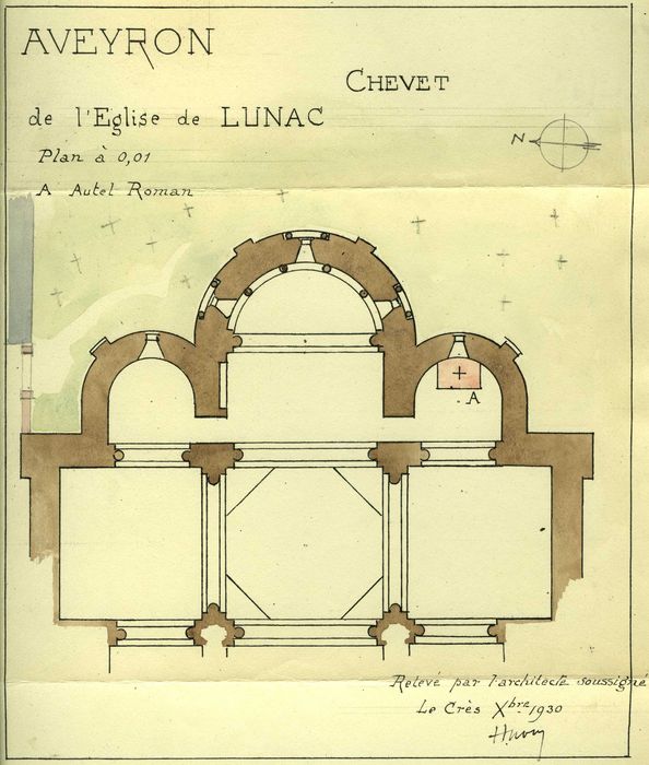 plan, vue générale (encre sur papier)