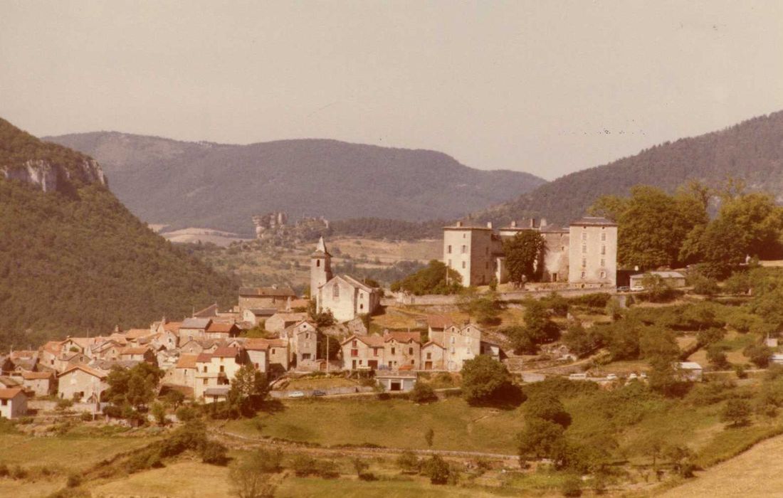 vue générale du château dans son environnement depuis l’Est