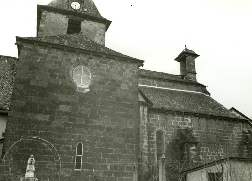 façade latérale nord, vue partielle