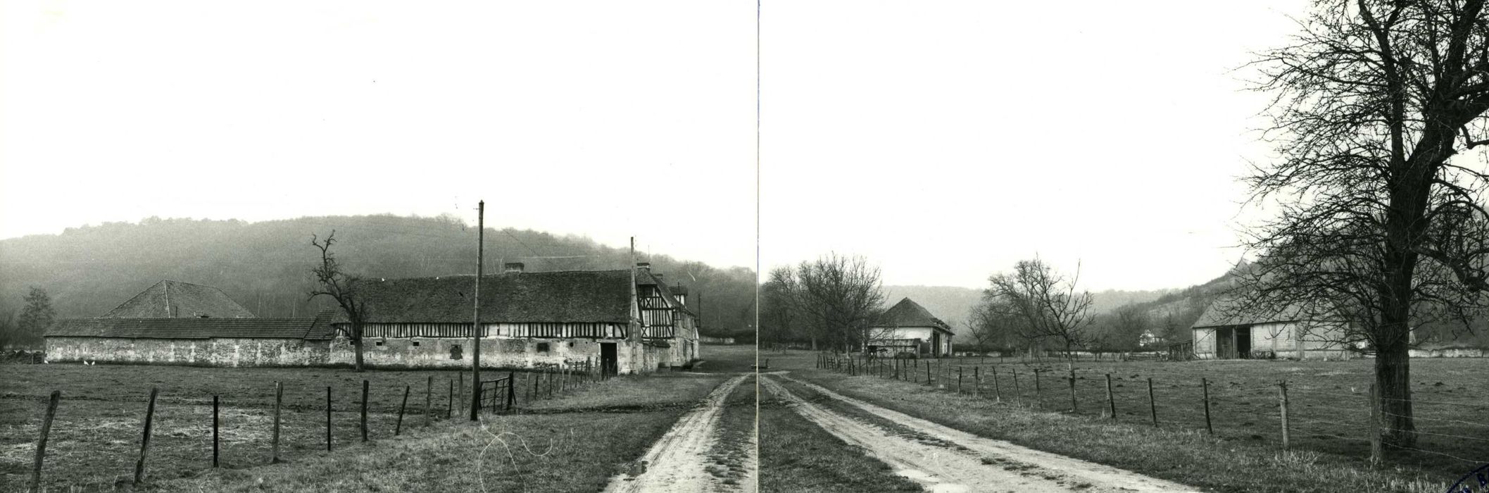 ensemble du clos, vue générale depuis l’Est